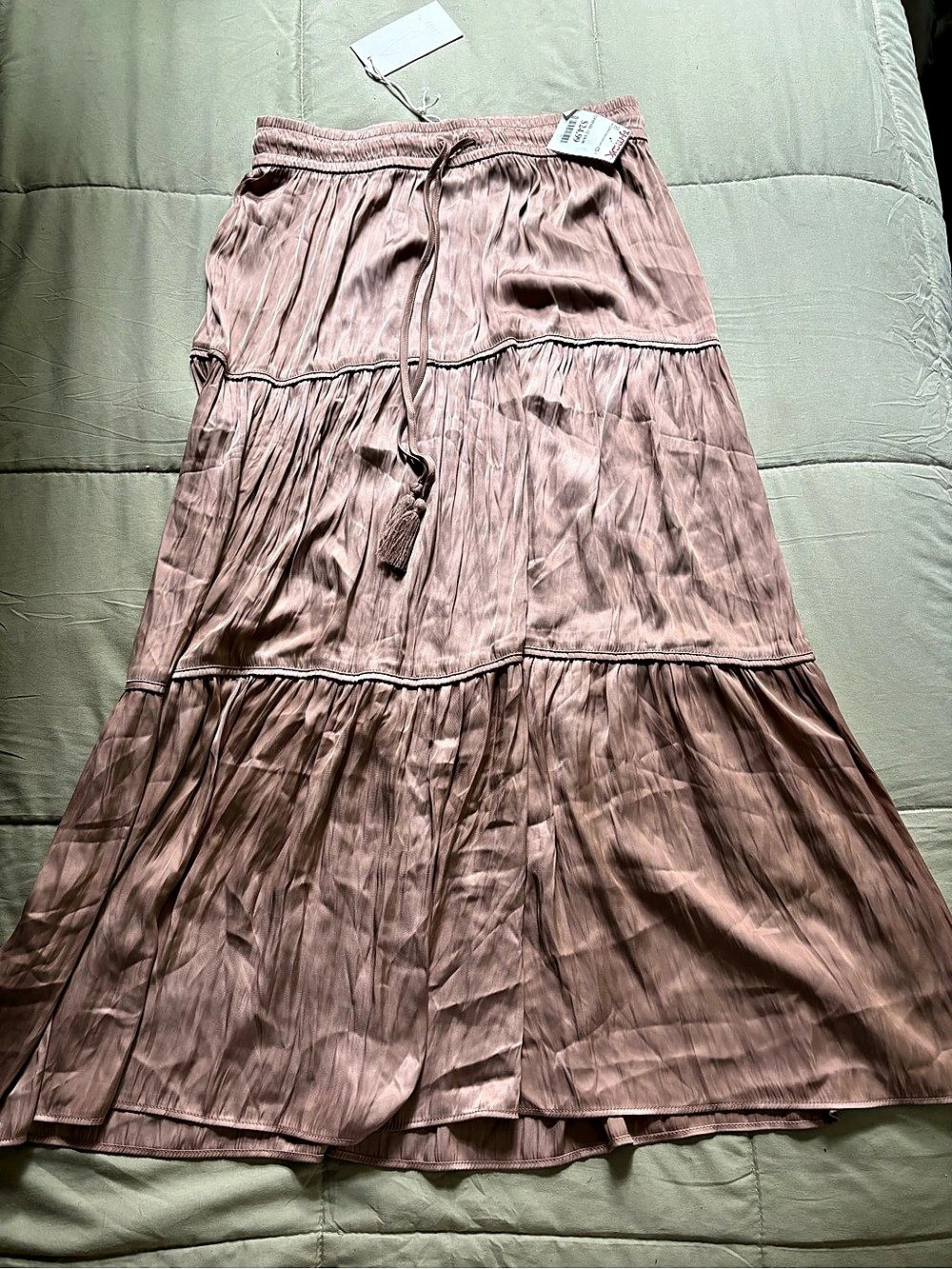 Joie Tiered Maxi Skirt in Pink NWT